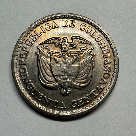 Colombia 1965 50 Centavos - Beautiful Coin - #A-004
