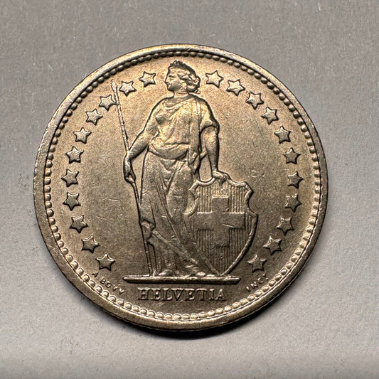 1968 Switzerland 1/2 Half Francs - Beautiful Coin - #A-022