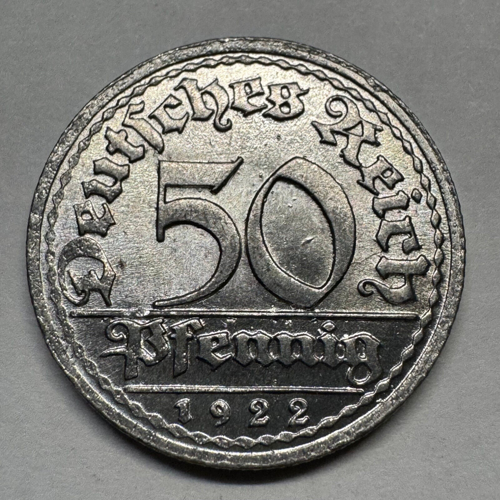 1922 Germany 50 Pfennig - Beautiful Coin - #A-094