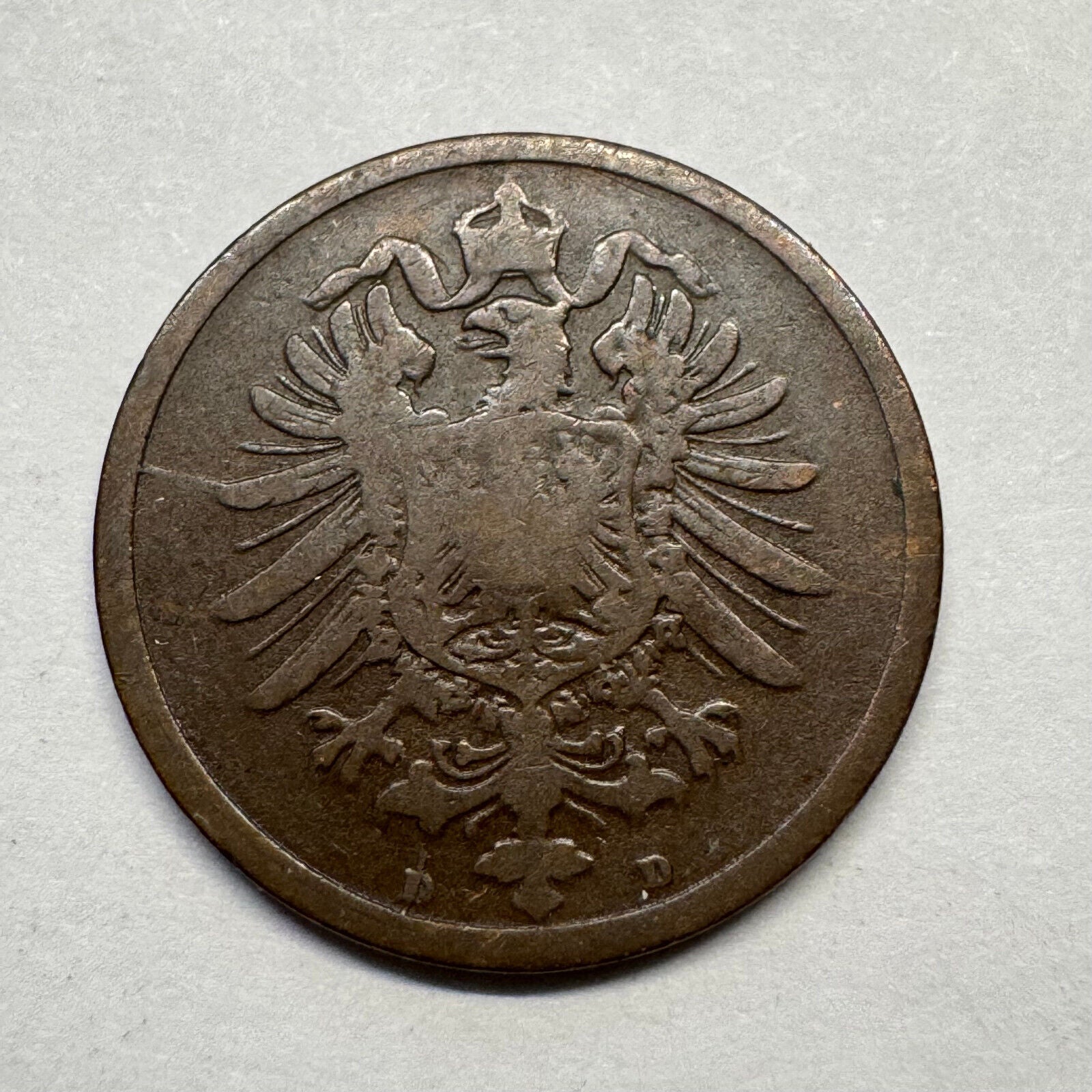 1876 Germany 2 Pfennig - Beautiful Coin - #A-094