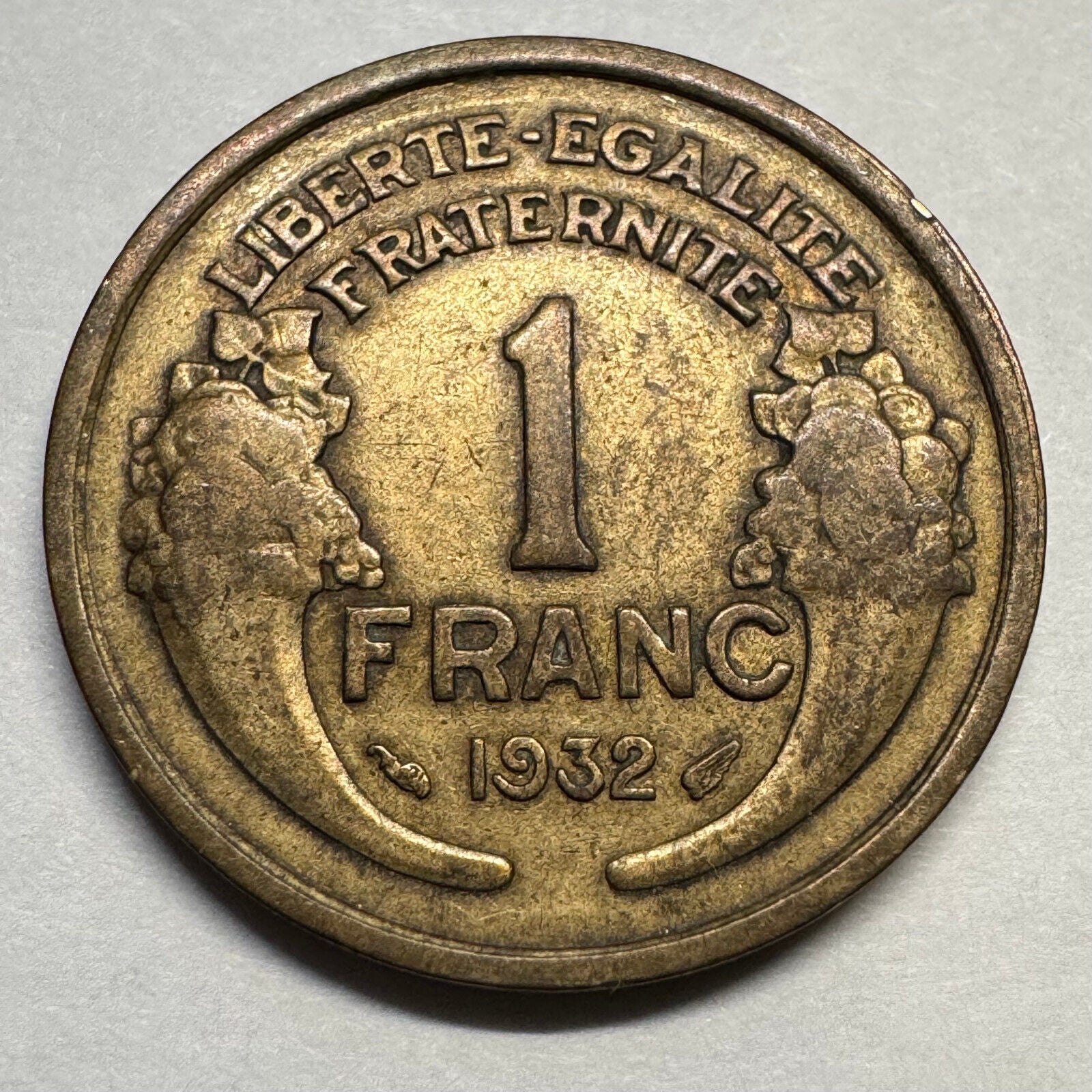 1932 France 1 Franc - Beautiful Coin - #A-071