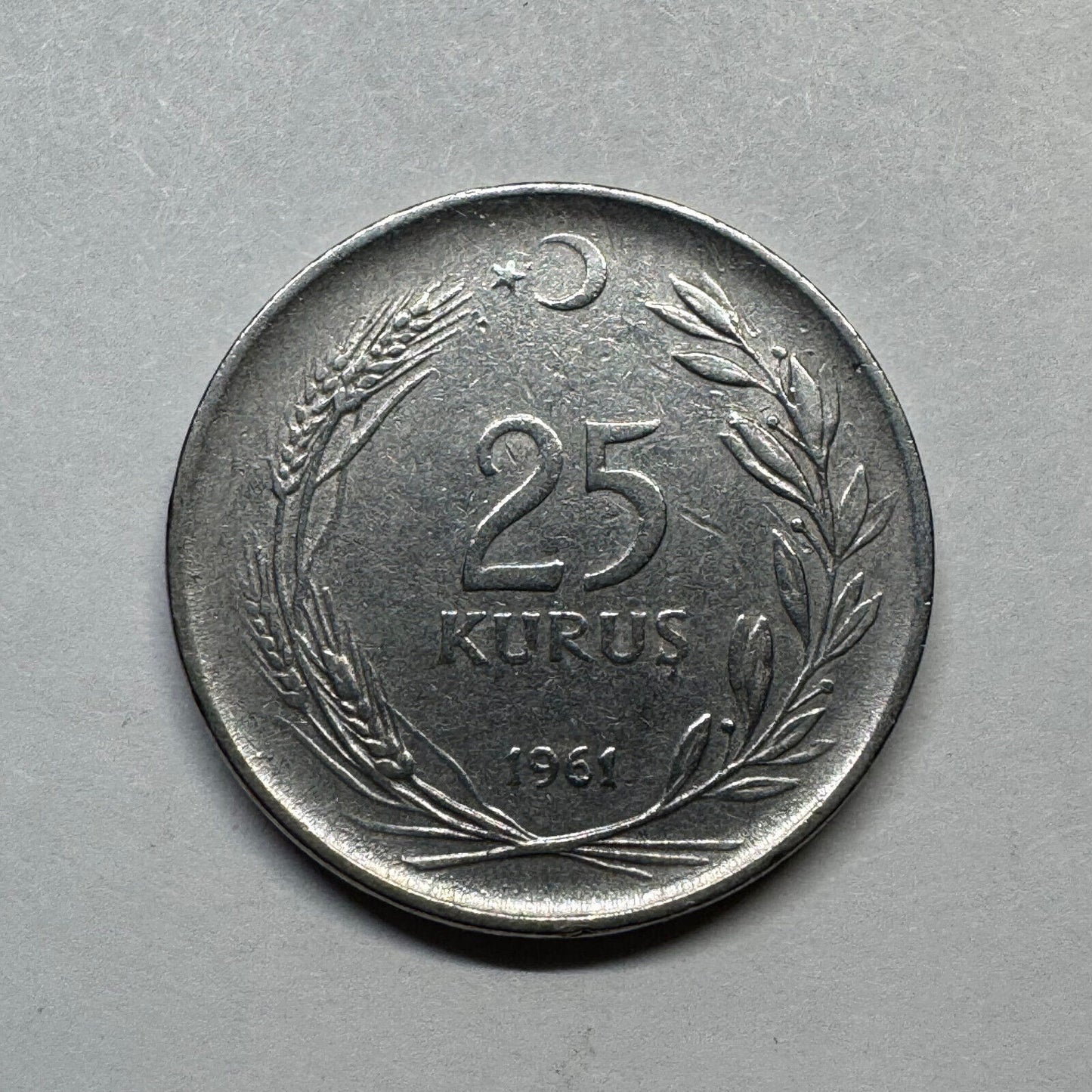 1961 Turkey 25 Kurus - Beautiful Coin - #A-098