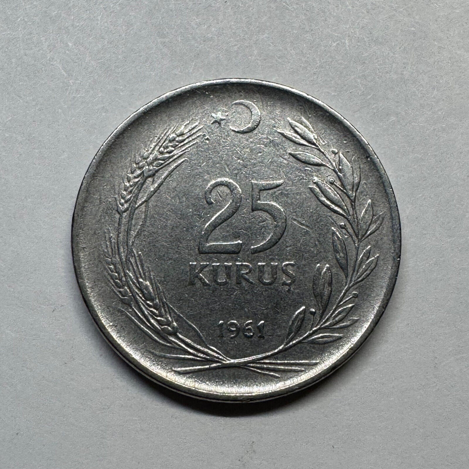 1961 Turkey 25 Kurus - Beautiful Coin - #A-098