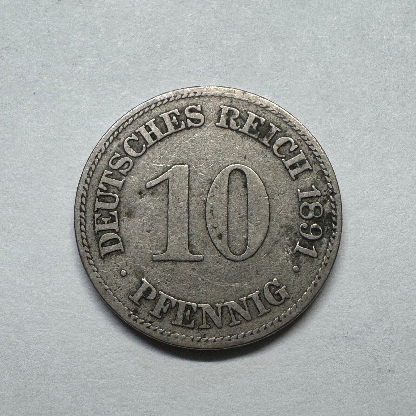 1891 Germany 1 Pfennig - Beautiful Coin - #B-023