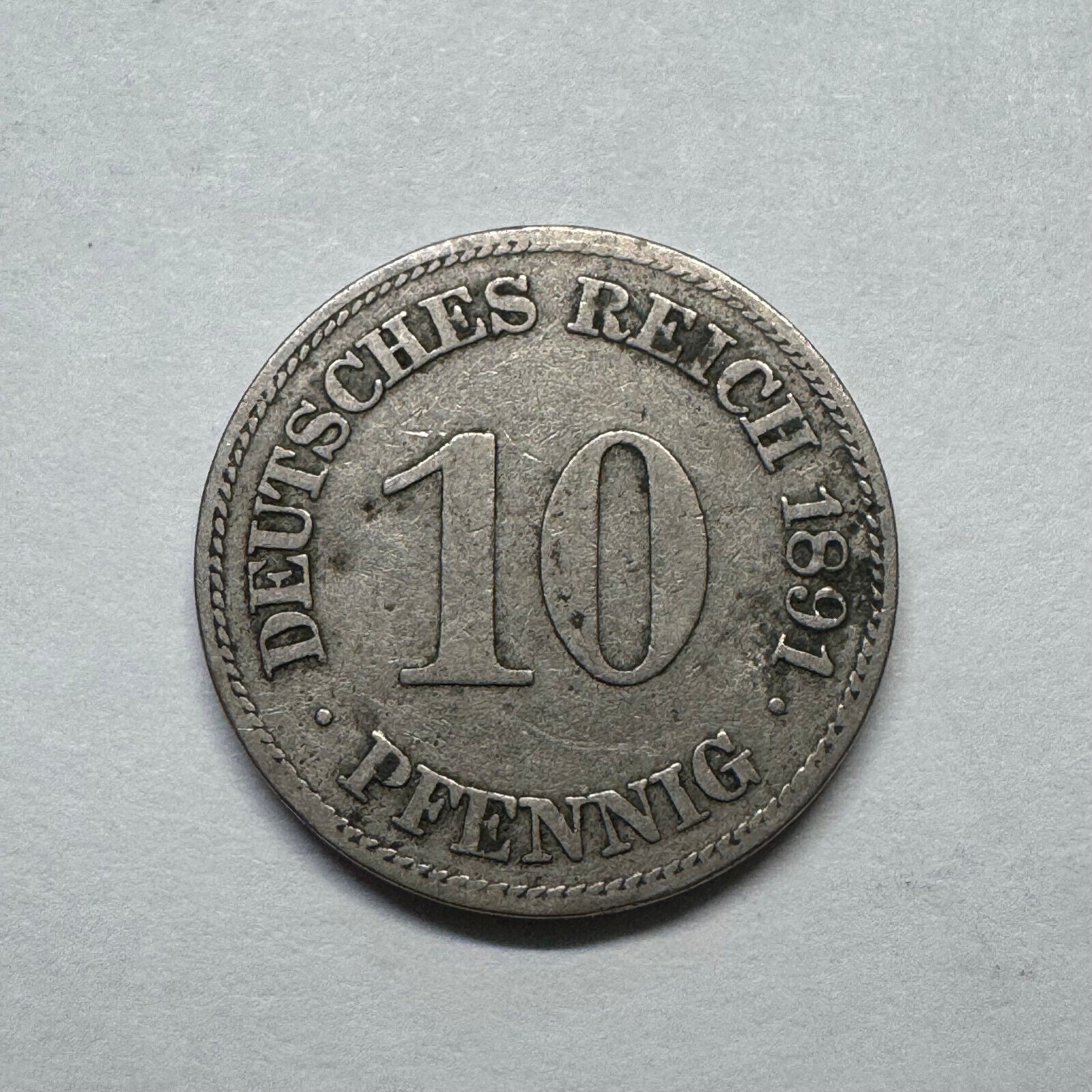1891 Germany 1 Pfennig - Beautiful Coin - #B-023