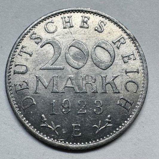 1923 Germany 200 Mark - Beautiful Coin - #A-095