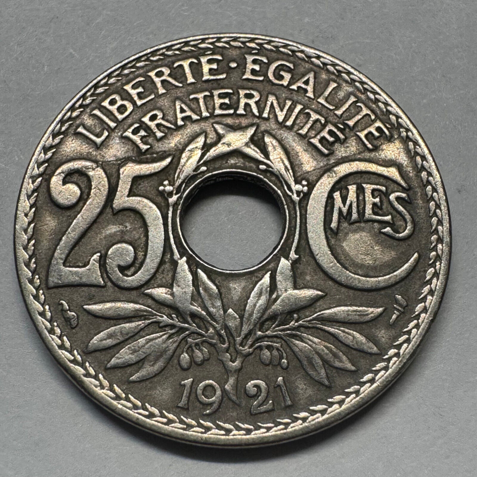 1921 France 25 Centimes - Beautiful Coin - #A-070