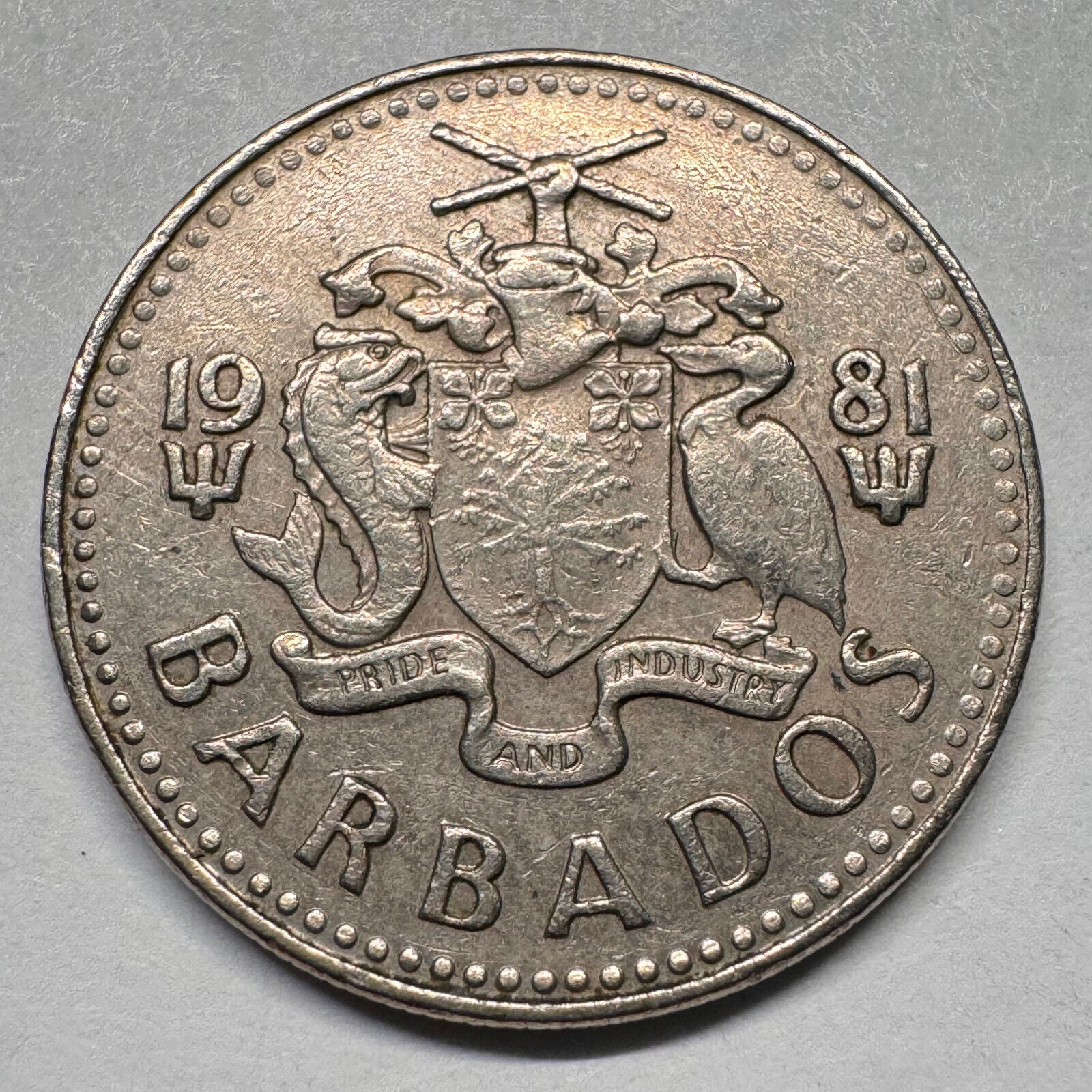 1981 Barbados 25 Cents - Beautiful Coin - #A-025