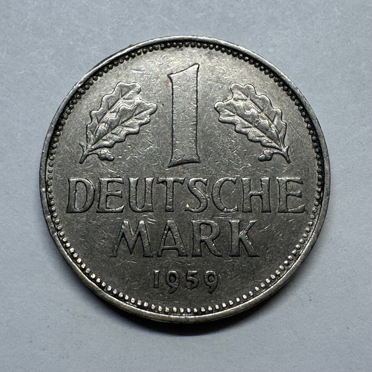 1959 Germany 1 Mark - Beautiful Coin - #B-025