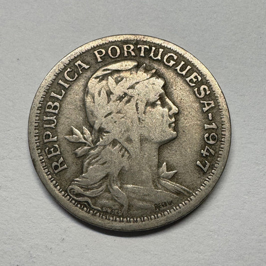 1947 Portugal 50 Centavos - Beautiful Coin - #B-042