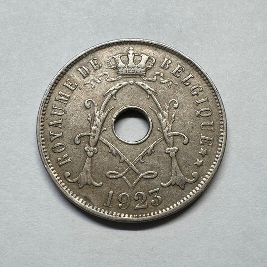 1923 Belgium 25 Centimes - Beautiful Coin - #B-014