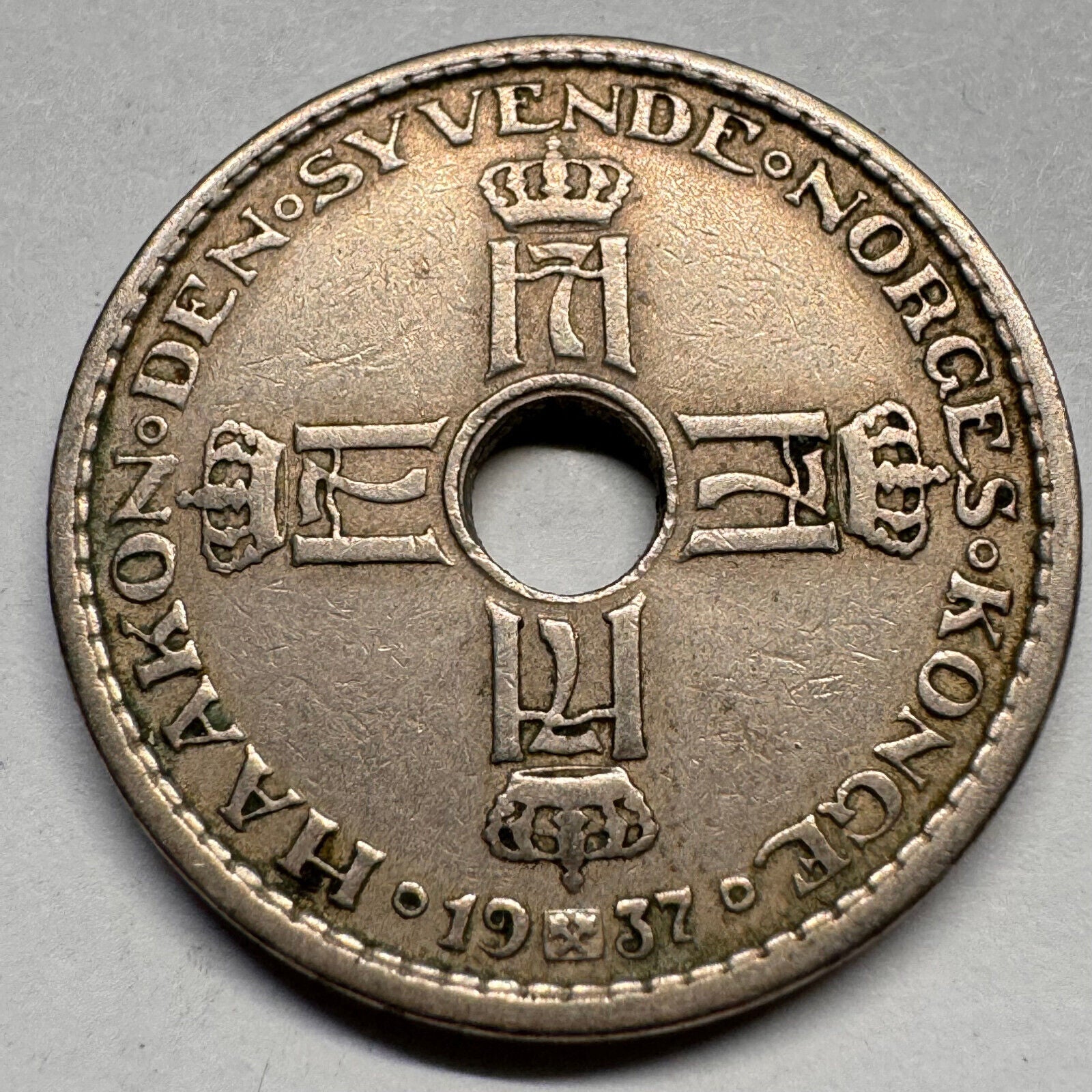1937 Norway 1 Krone - Beautiful Coin - #A-053