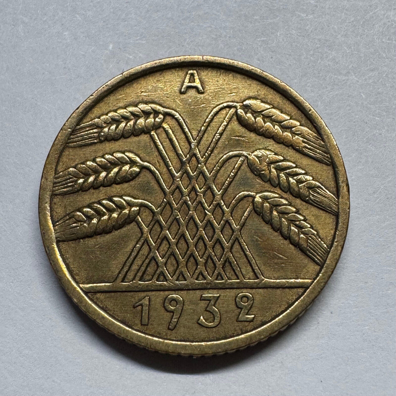 1932 Germany 10 Reichspfennig - Beautiful Coin - #B-019