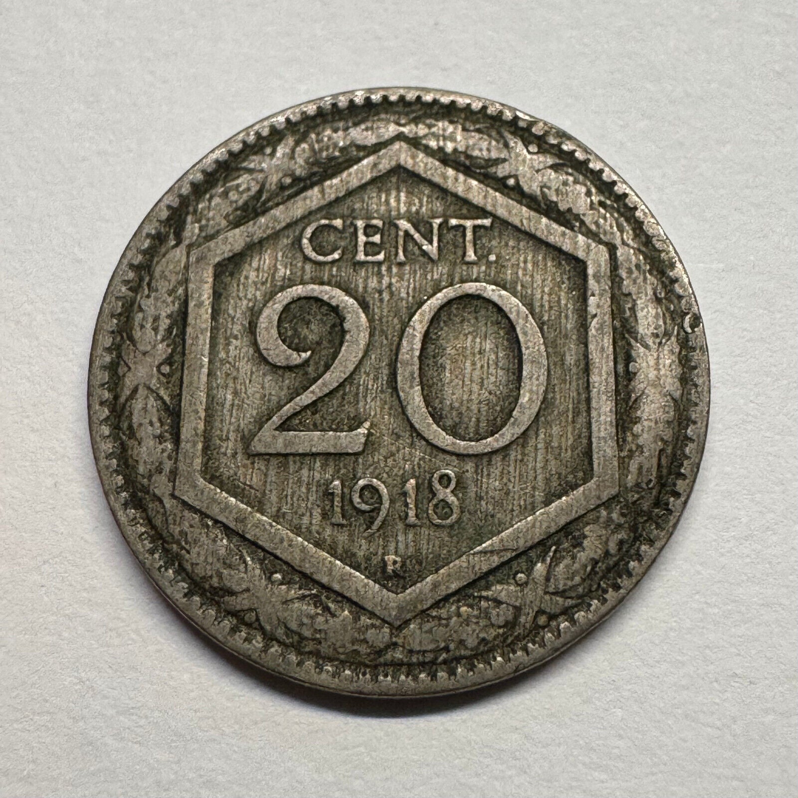 1918 Italy 20 Centesimi - Beautiful Coin - #B-057