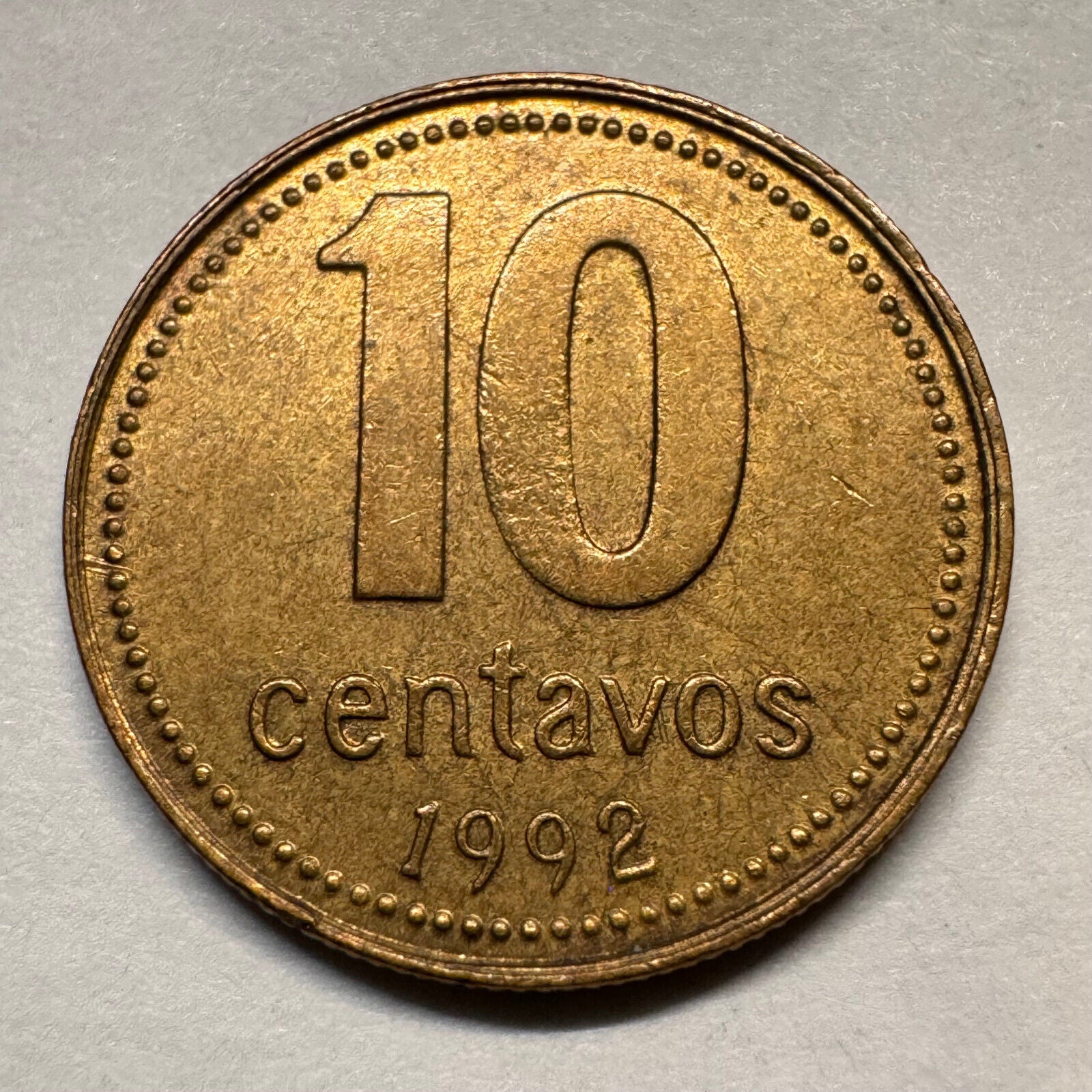 1992 Argentina 10 Centavos - Beautiful Coin - #A-041