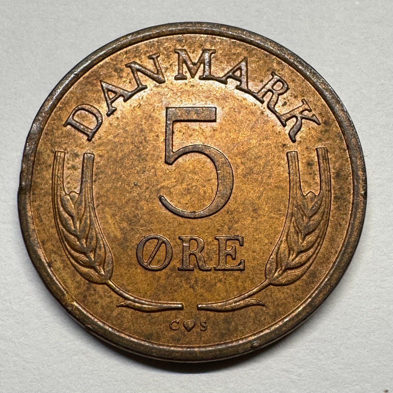 1964 Denmark 5 Ore - Beautiful Coin - #B-057
