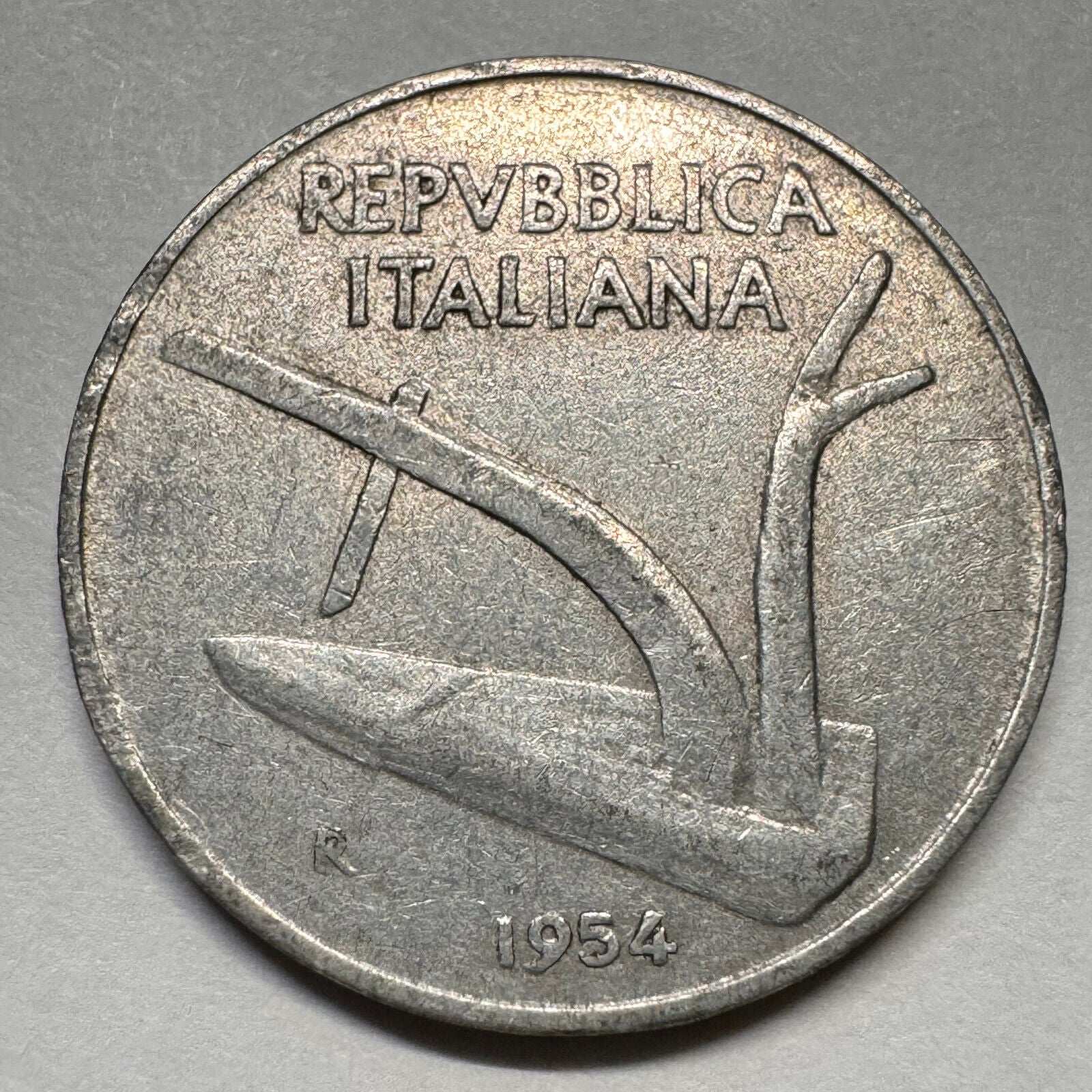 1954 Italy 10 Lire - Beautiful Coin - #A-036