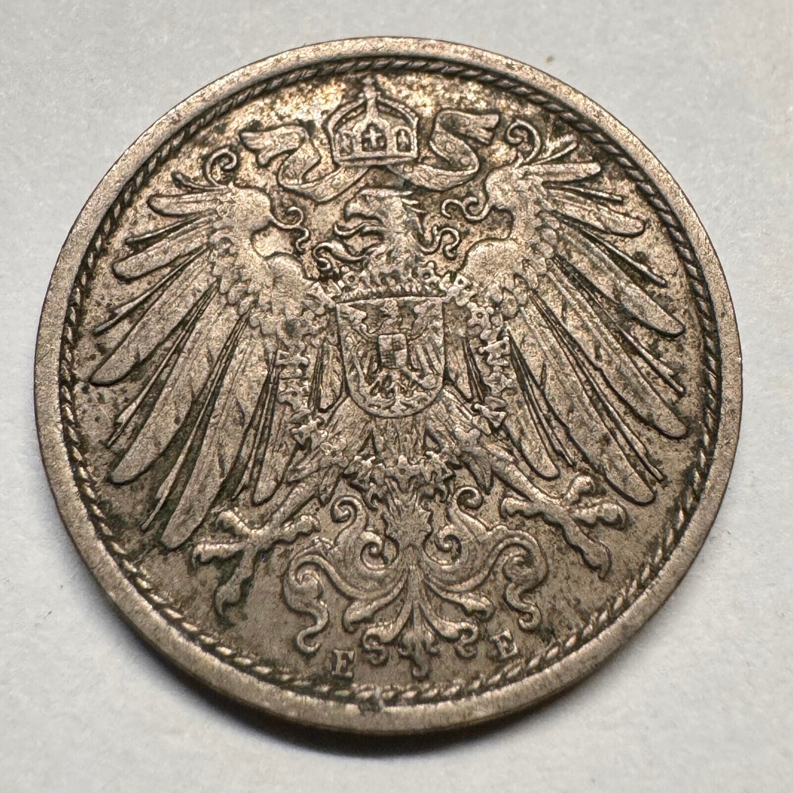 1914 Germany 10 Pfennig - E - Beautiful Coin - #A-059