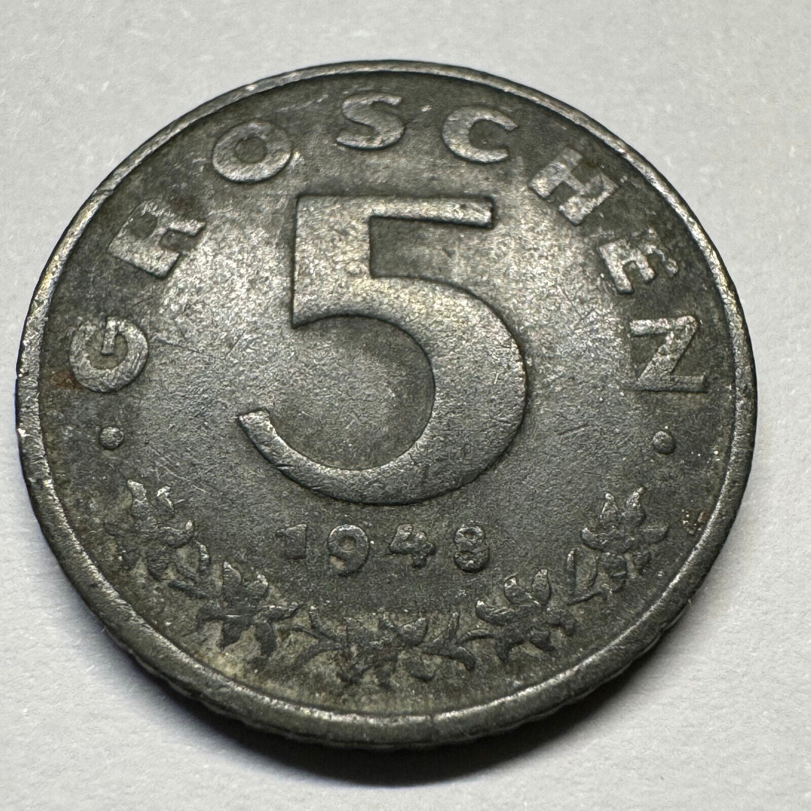 1948 Austria 5 Groschen - Beautiful Coin - #A-011
