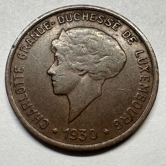 1930 Luxembourg 5 Centimes - Beautiful Coin - #A-092