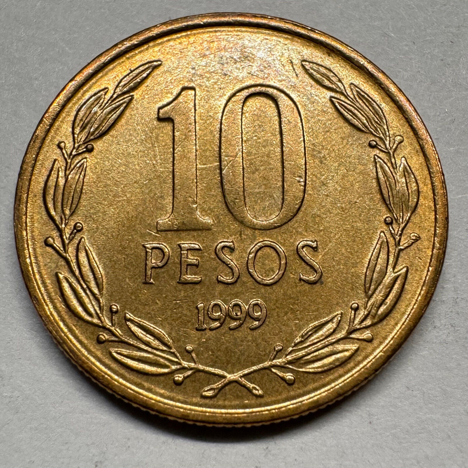 1999 Chile 10 Pesos - Beautiful Coin - #A-019
