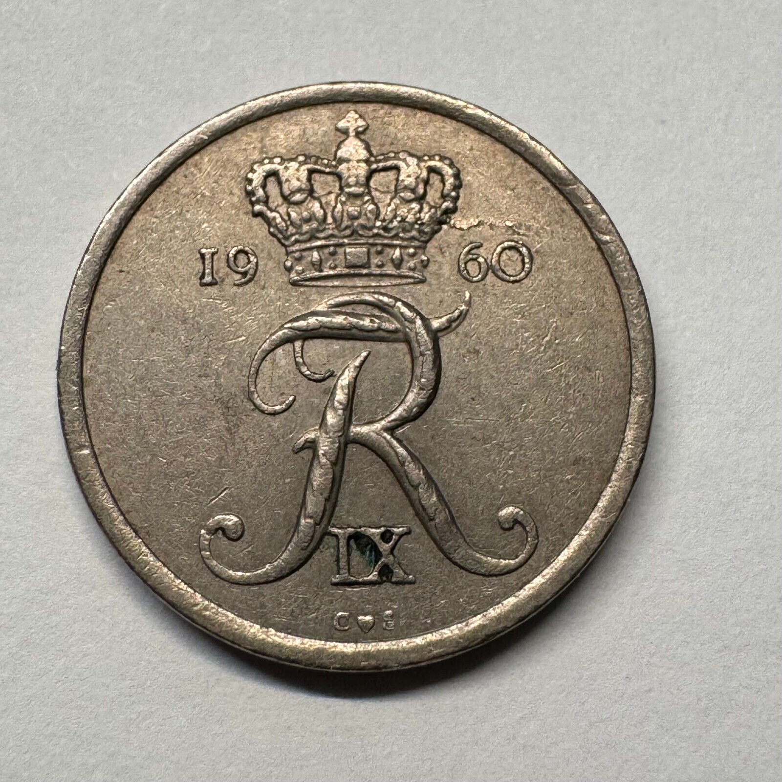 1960 Denmark 10 Ore - Beautiful Coin - #B-055