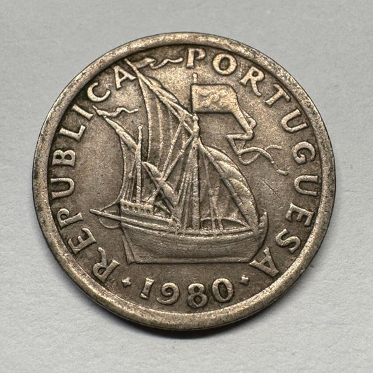 1980 Portugal 2.50 Escudos - Beautiful Coin - #B-056