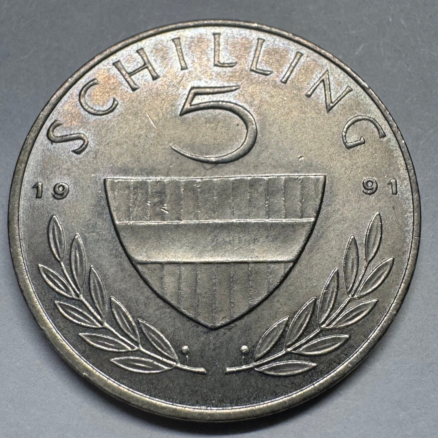 1991 Austria 5 Schilling - Beautiful Coin - #A-073