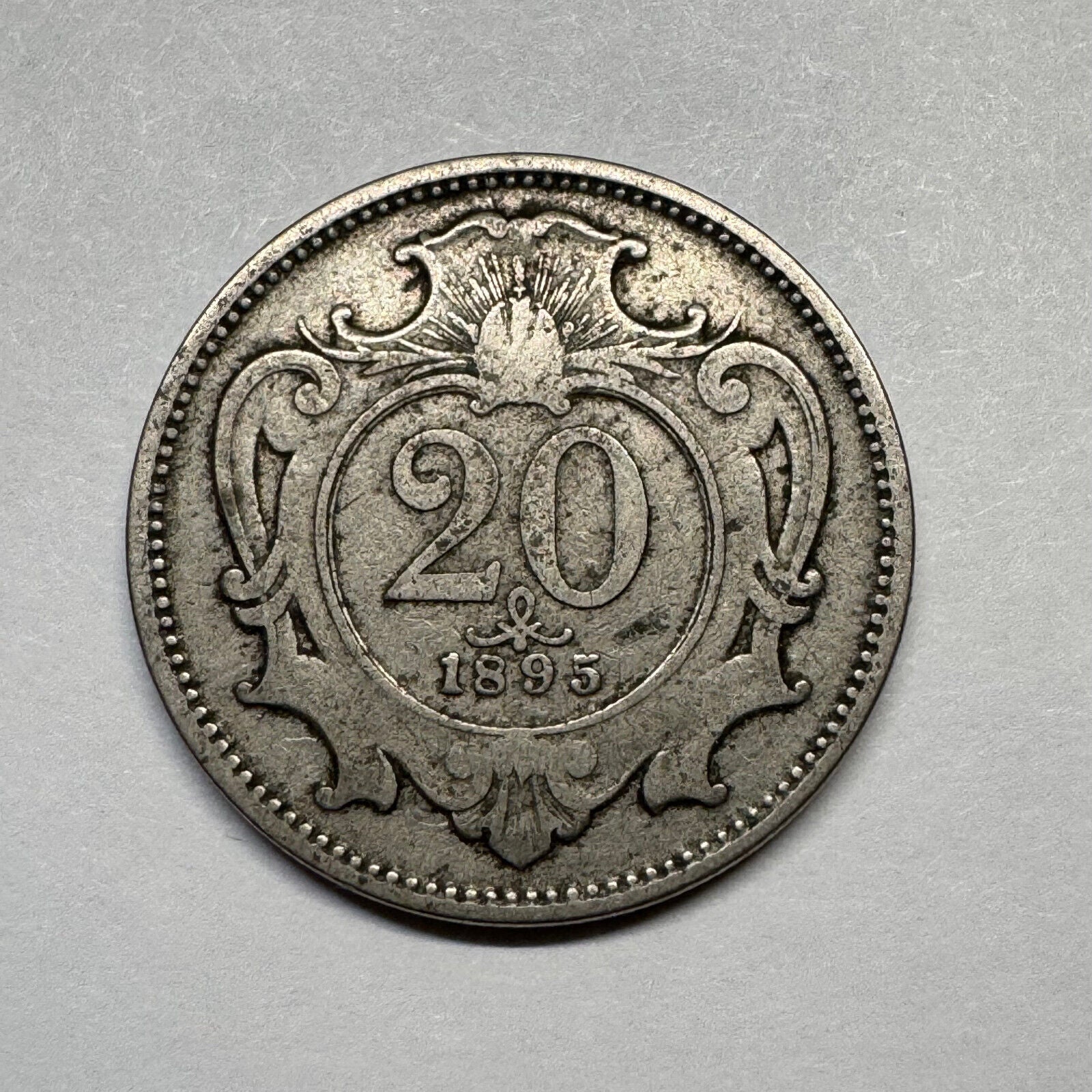 1895 Austria 20 Heller - Beautiful Coin - #B-019