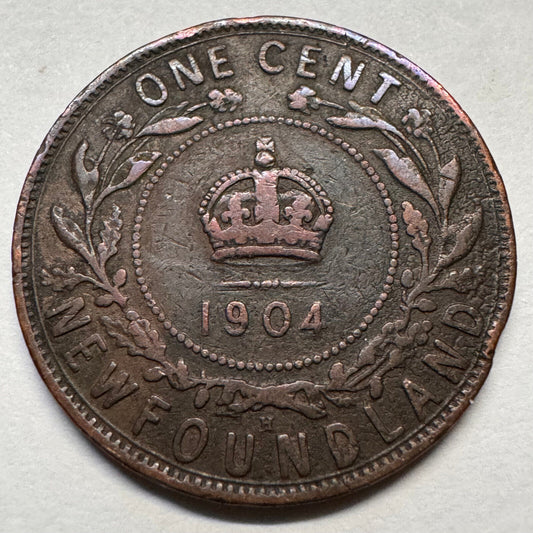 1904 Newfoundland 1 Cent - Canada - Beautiful Coin - #A-067