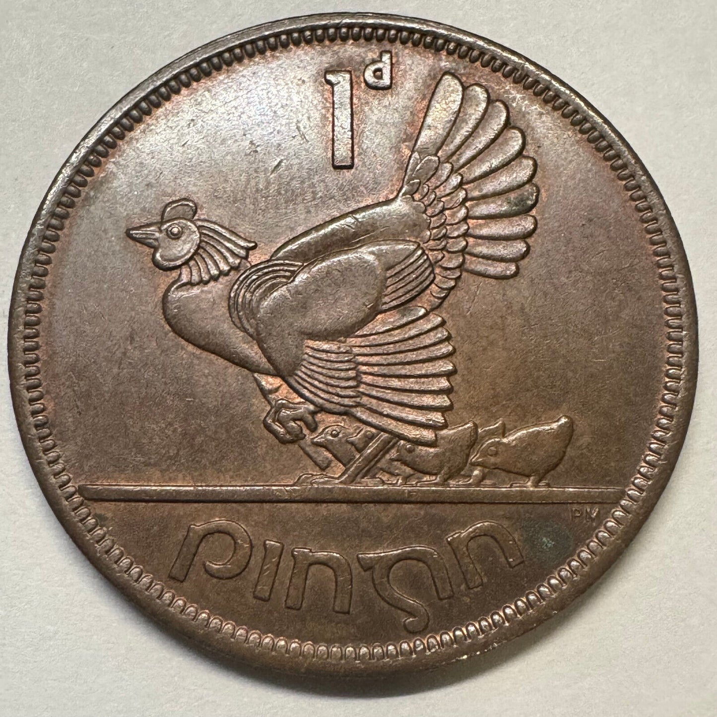 1966 Ireland 1 Penny - Beautiful Coin - #A-080