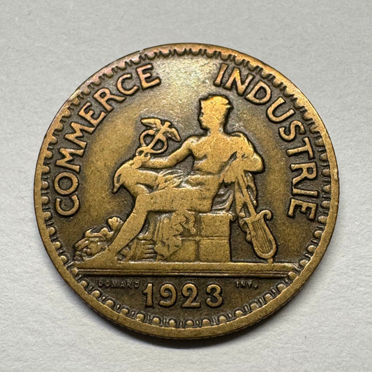 1923 France 50 Centimes - Beautiful Coin - #B-057