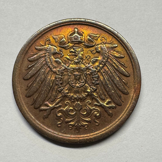 1915 Germany 2 Pfennig - Beautiful Coin - #B-056