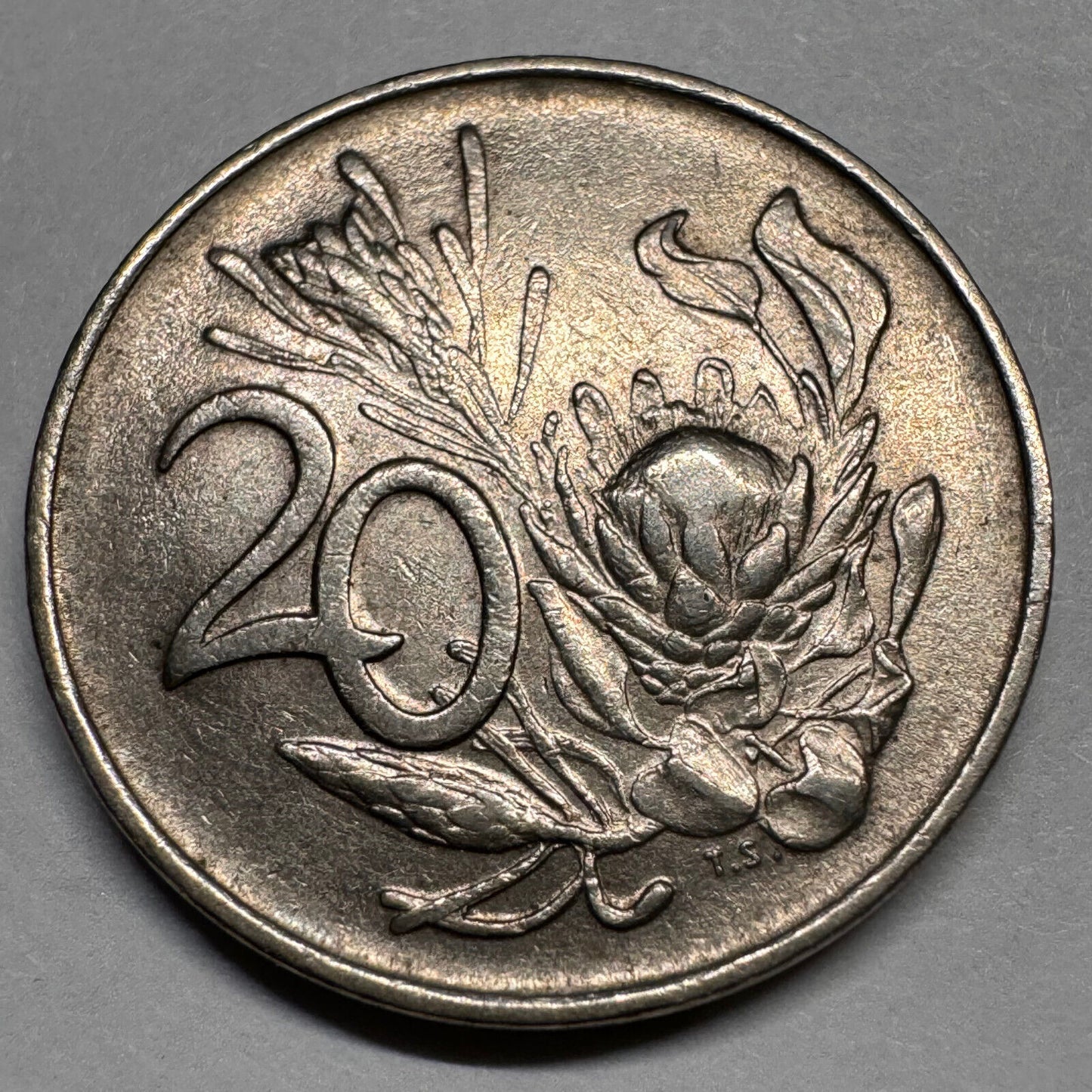 1972 South Africa 20 Cents - Beautiful Coin - #A-058