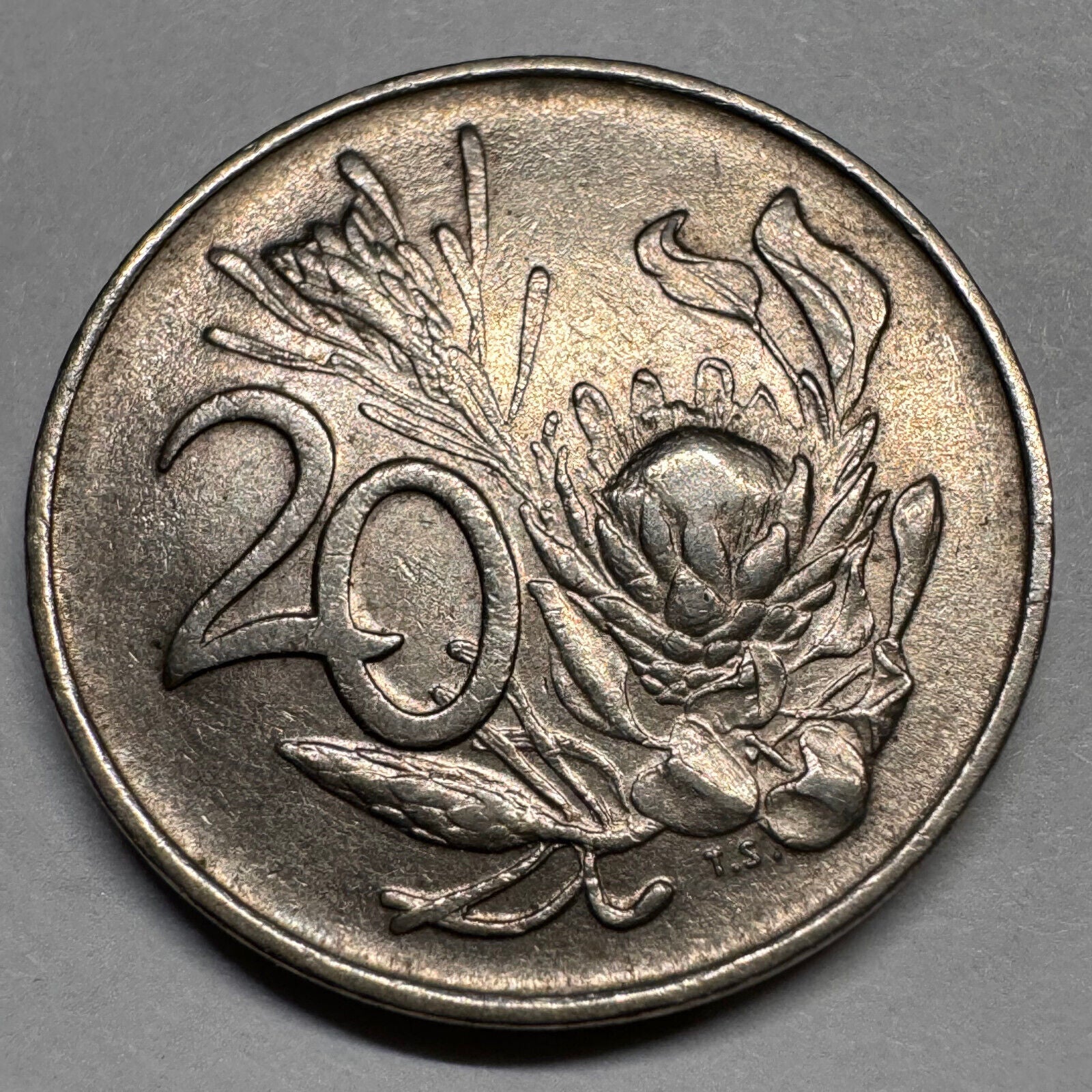 1972 South Africa 20 Cents - Beautiful Coin - #A-058