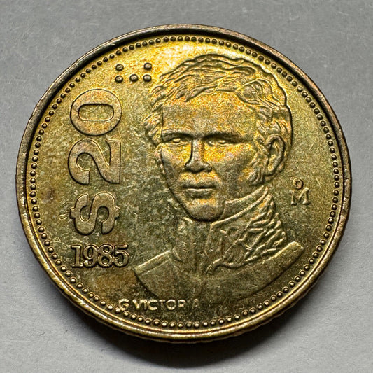 1985 Mexico 20 Pesos - Beautiful Coin - #A-068