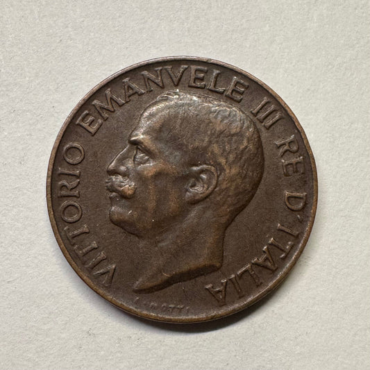 1934 Italy 5 Centesimi - Beautiful Coin - #B-050