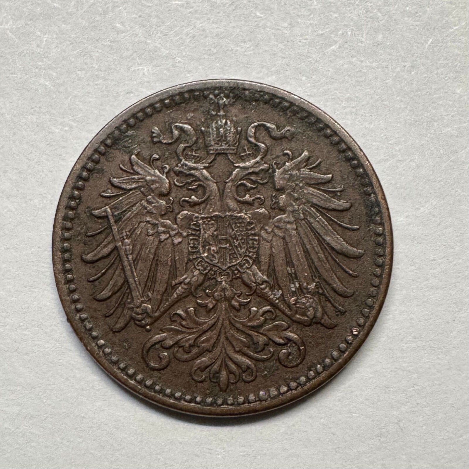 1912 Austria 1 Heller - Beautiful Coin - #B-019