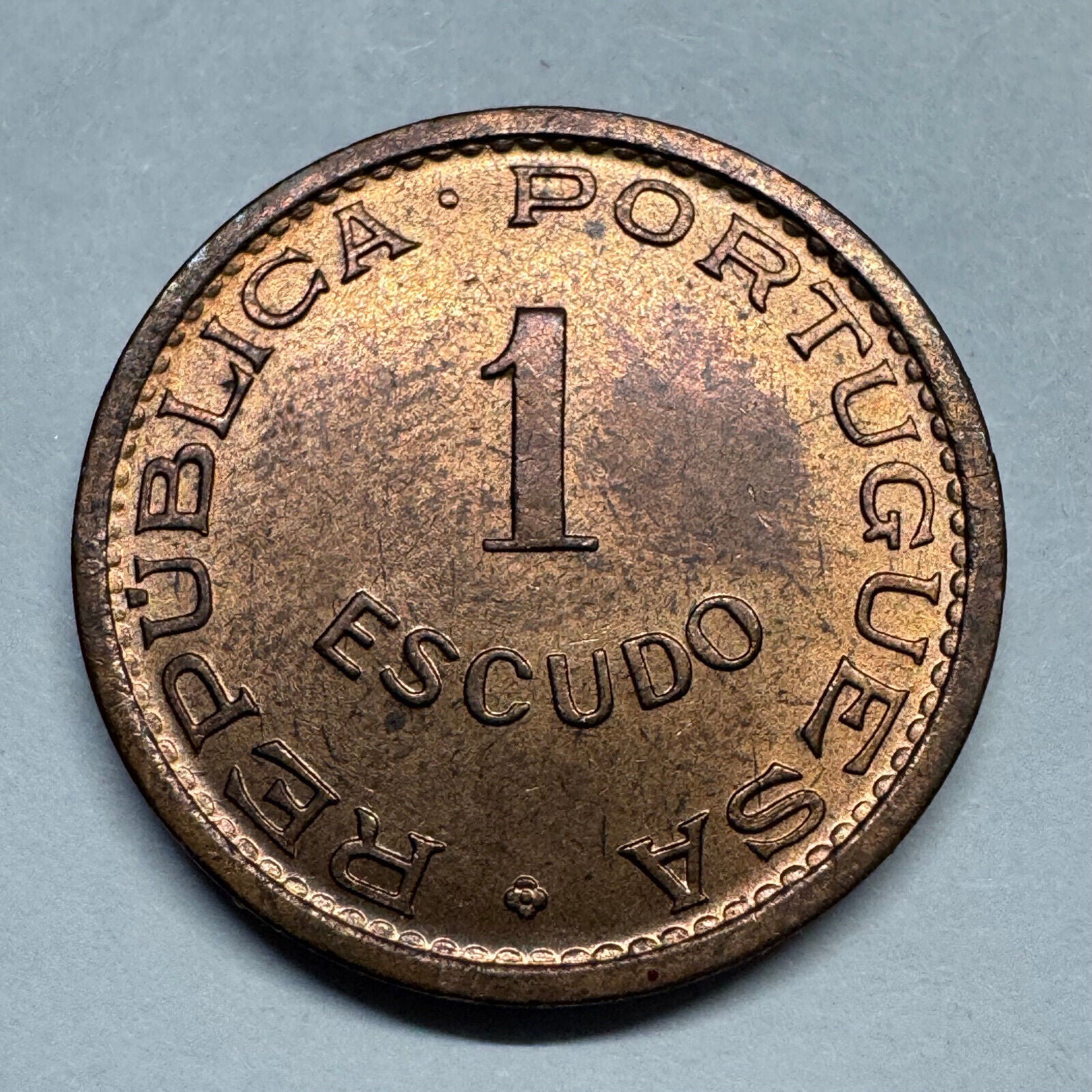 1963 Angola Portugal 1 Escudo - Beautiful Coin - #B-035