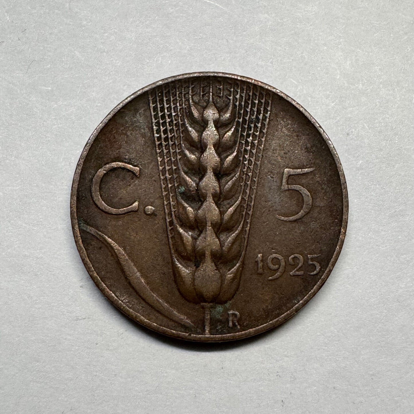 1925 Italy 5 Centesimi - Beautiful Coin - #B-011