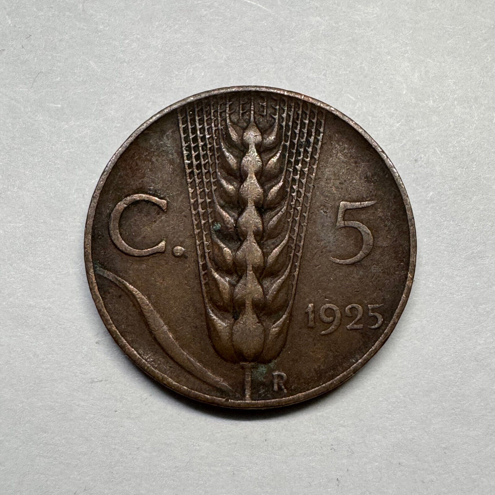 1925 Italy 5 Centesimi - Beautiful Coin - #B-011