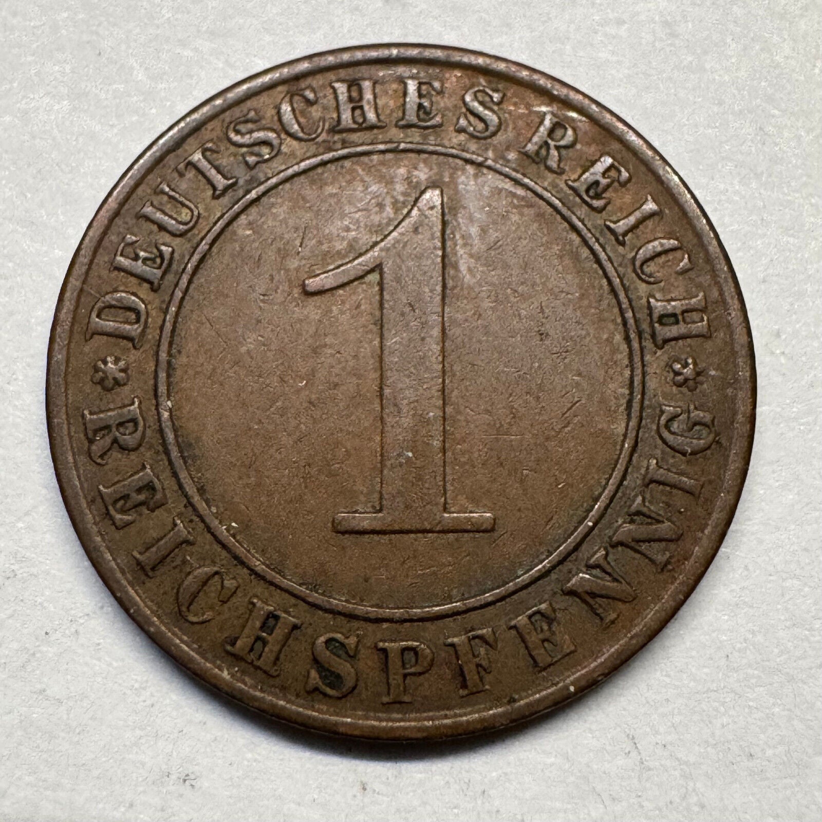 1929 Germany 1 Reichspfennig - Beautiful Coin - #A-093