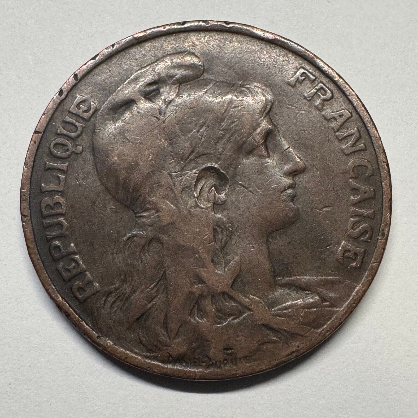 1912 France 10 Centimes - Beautiful Coin - #B-047