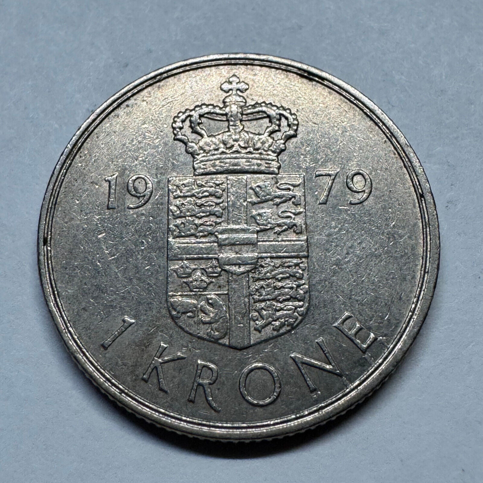 1979 Denmark 1 Krone - Beautiful Coin - #B-017