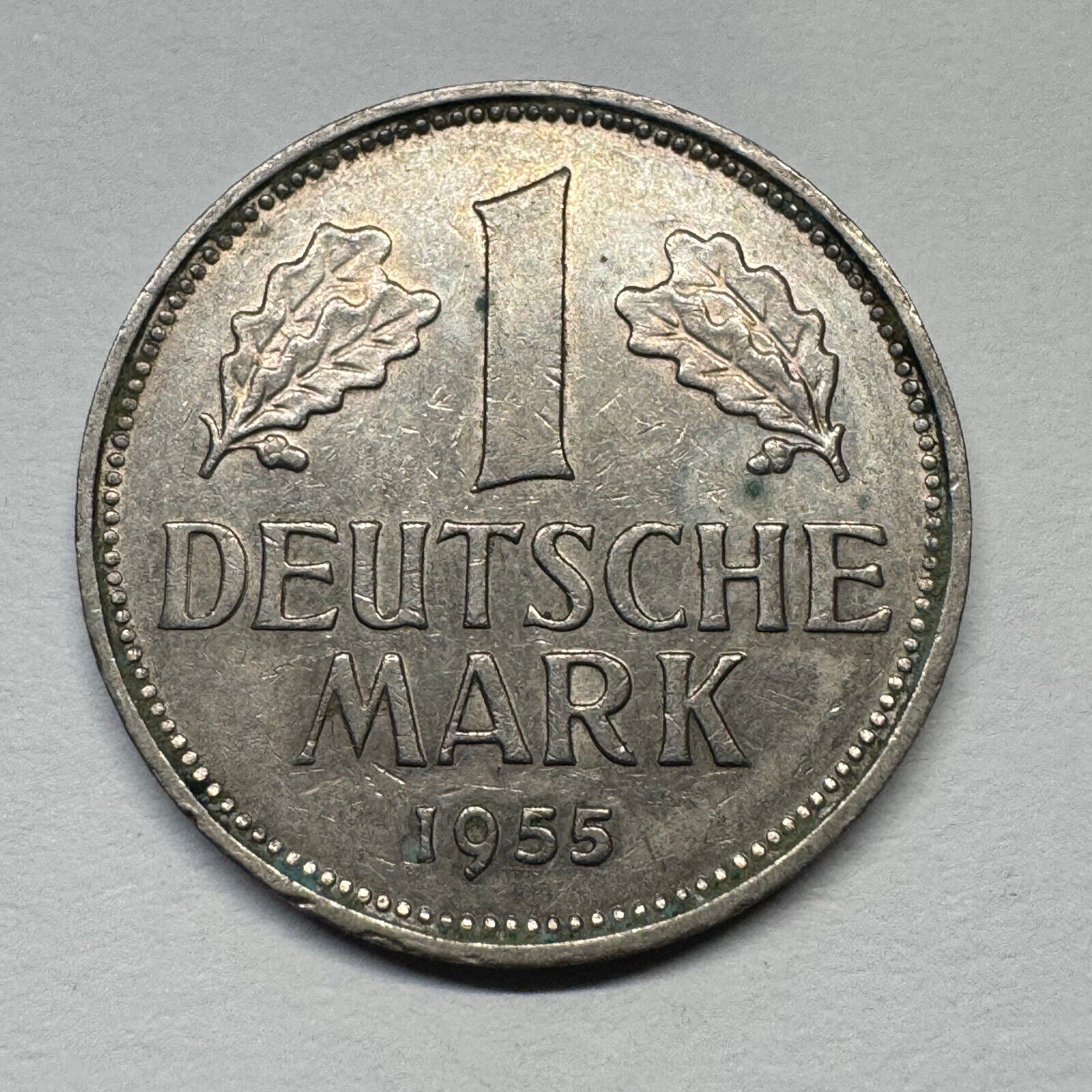 1955 Germany 1 Mark - Beautiful Coin - Lot #B-046