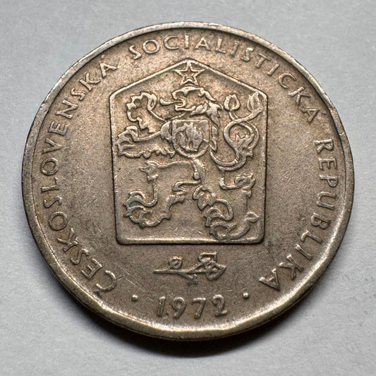 1972 Czechoslovakia 2 Koruny - Beautiful Coin - #A-055