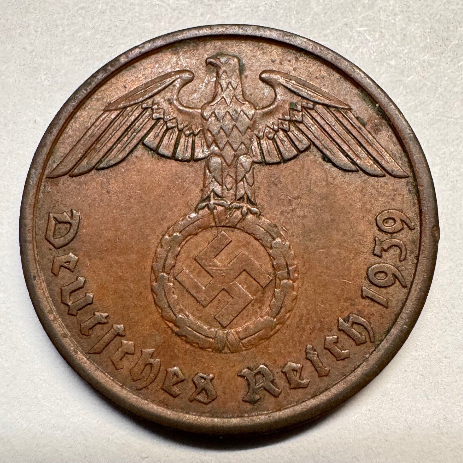 1939 Germany 2 Reichspfennig - A - Nazi Third Reich - #A-039