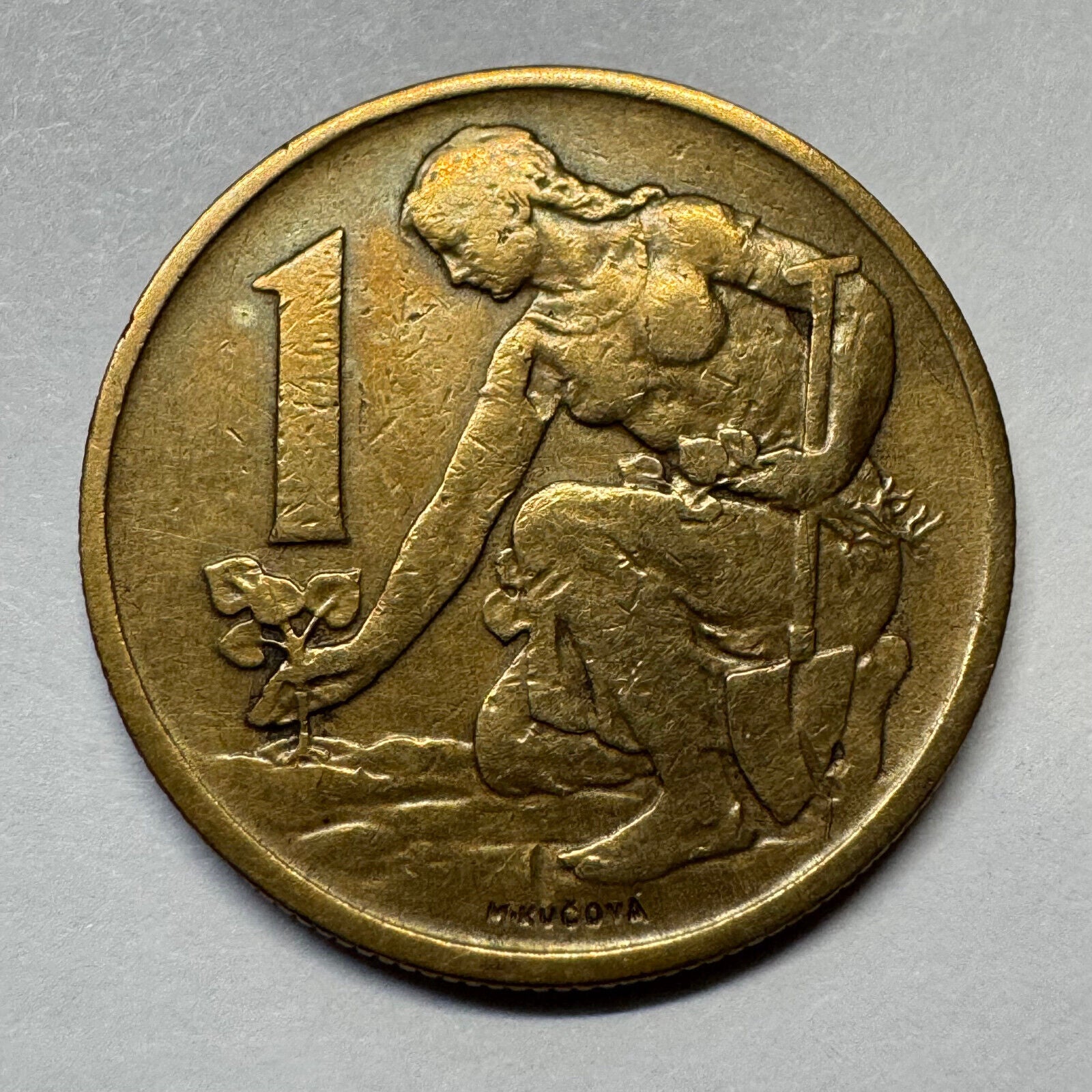 1969 Czechoslovakia 1 Koruna - Beautiful Coin - #B-027
