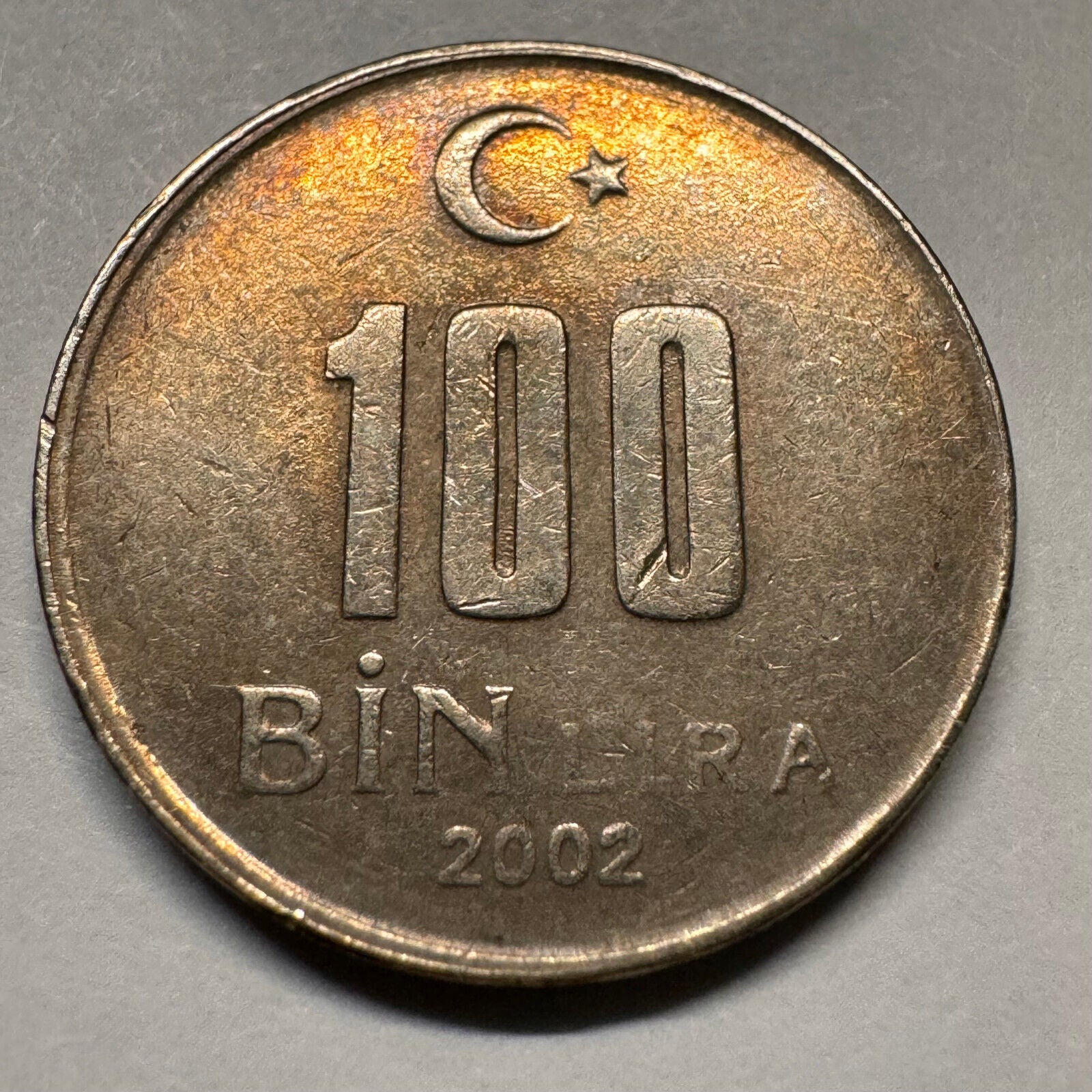 2002 Turkey 100 Bin Lira - Beautiful Coin - #A-024