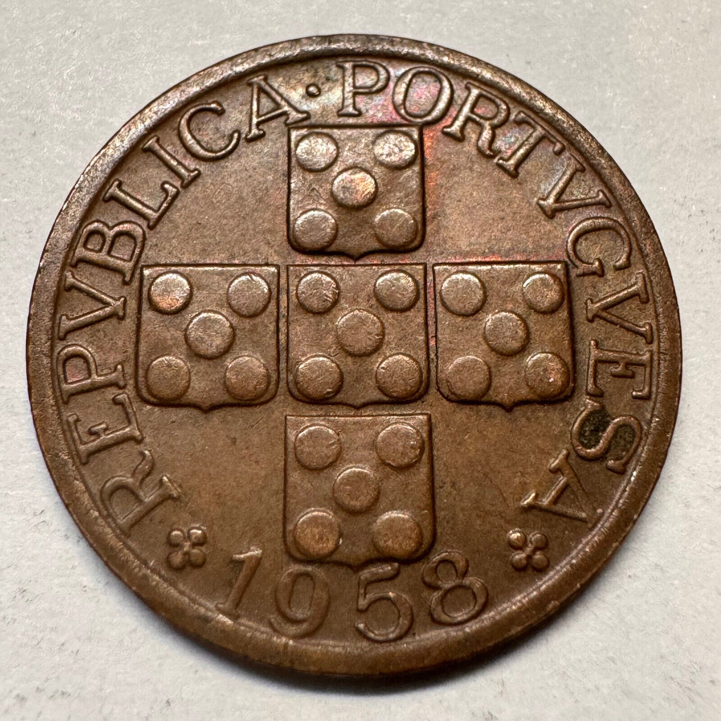 1958 Portugal 20 Centavos - Beautiful Coin - #A-062